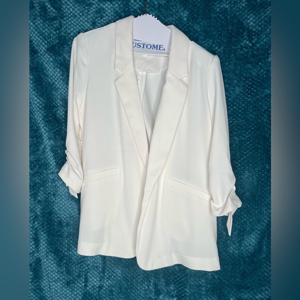 white blazer